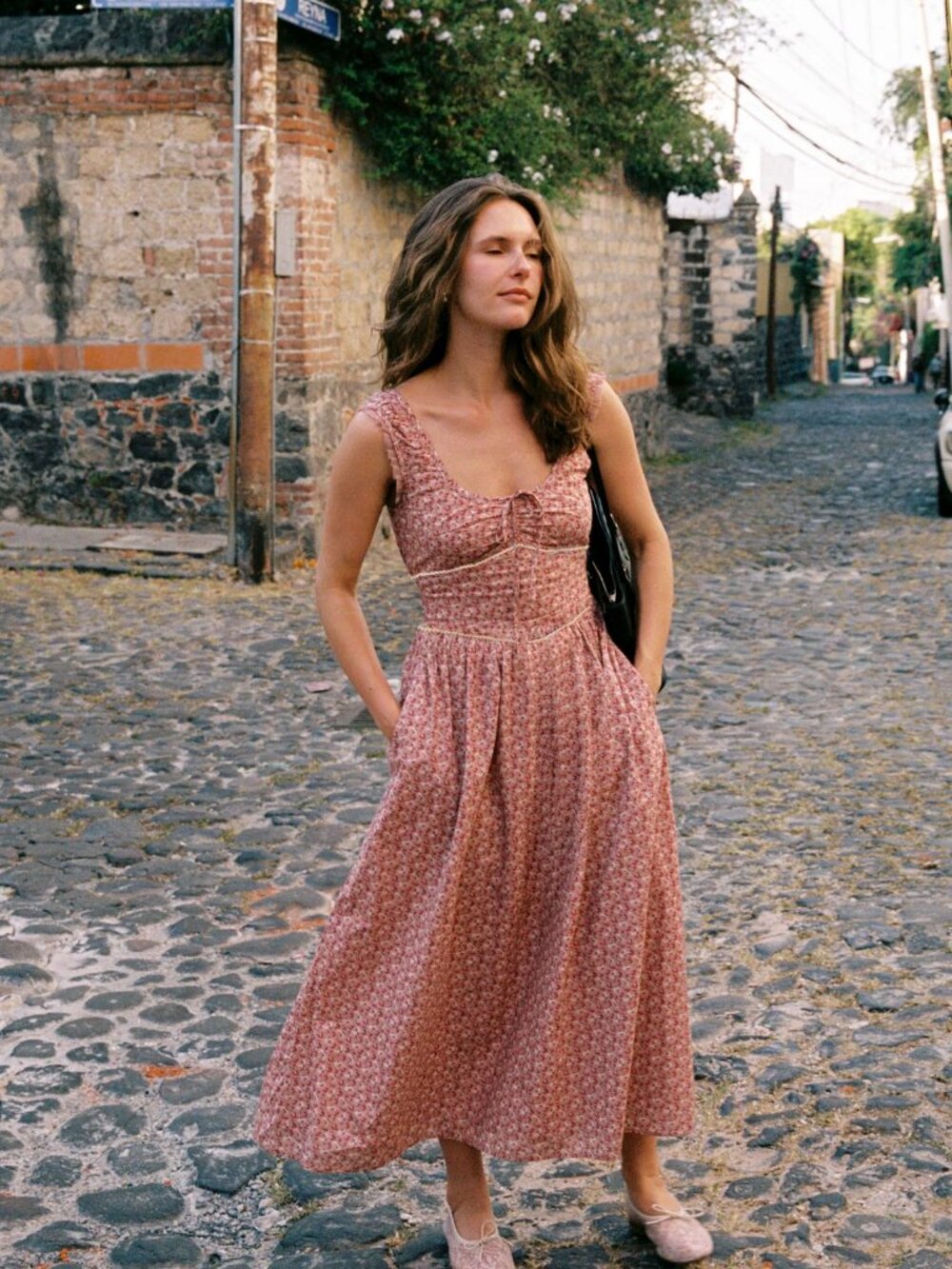 Christy Dawn Alessandra Dress Mauve Pressed Petals